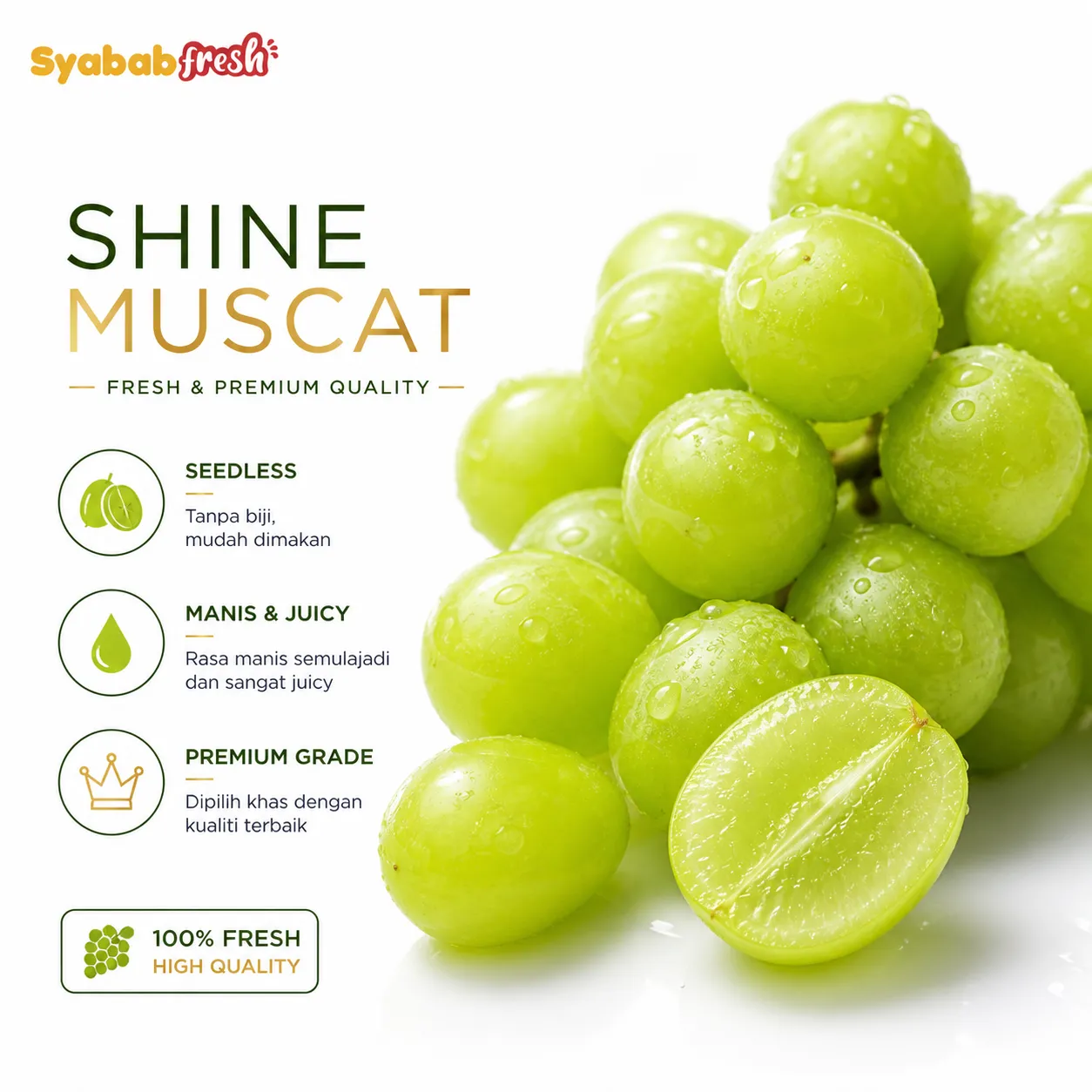 Anggur Shine Muscat — gambar 3
